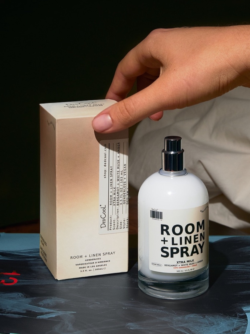 NWT DEDCOOL ROOM & LINEN SPRAY, ONE SIZE, XTRA MILK SCENT